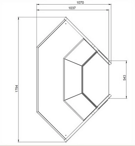 Витрина холодильная АРИАДА Altair Cube ВС75 УН — изображение 2