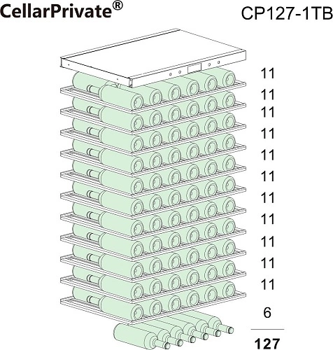 Шкаф винный CELLARPRIVATE CP127-1TB — изображение 3