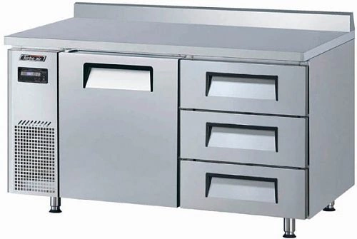 Стол морозильный TURBO AIR KWF15-3D-3-700 c ящиками и бортом