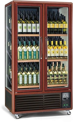 Шкаф винный TECFRIGO ENOTEC 680 1TV/P темный орех