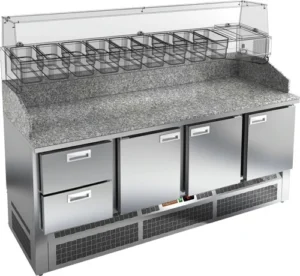 Стол для пиццы HICOLD PZE3-2111/GN камень