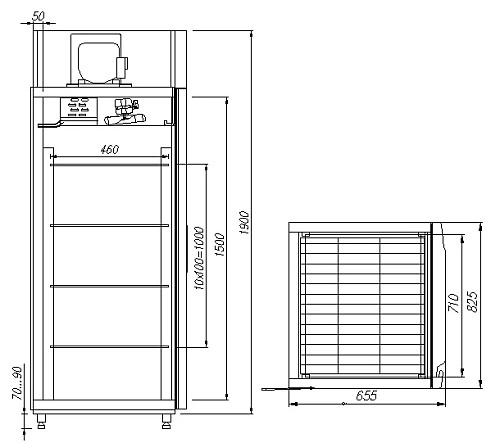 Шкаф морозильный CARBOMA F560 INOX — изображение 2