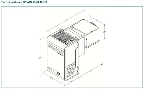 Моноблок RIVACOLD BYWS251MA10P11 — изображение 2
