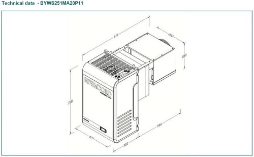 Моноблок RIVACOLD BYWS251MA20P11 — изображение 2