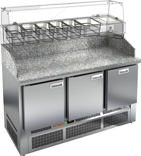 Стол для пиццы HICOLD PZE3-111/GN BOX камень
