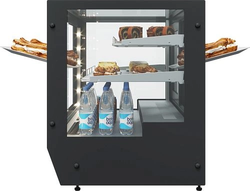 Витрина настольная неохлаждаемая CARBOMA Ambra Slider AC59 N 1,2-1 нерж.сталь — изображение 3