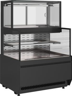 Витрина кондитерская комбинированная Carboma KC70 VV/SH 0,9-2-1 Standard боковина ступенька версия 2.0 (9005-0430)