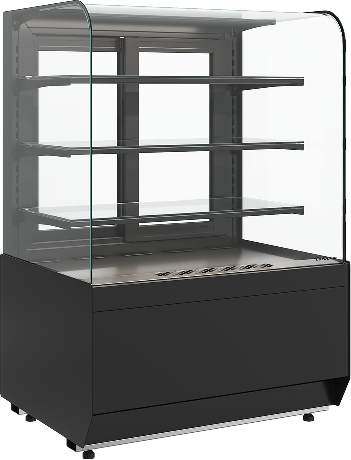 Витрина кондитерская Carboma Radius KR70 VM 1,3-1 Light (Techno 9005)